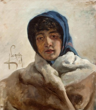 Portrait of a Woman by Joaquín Sorolla